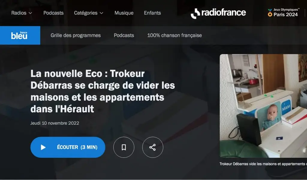 TROKEUR 34 sur Radio FRANCE BLEU